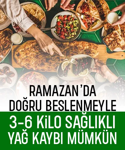 Ramazan’da kilo vermek mümkün: Dengeli beslenmek diyete devam etmenin anahtarı