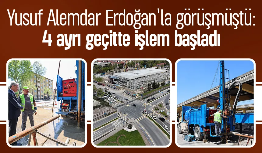 Raylar yer altına alınıyor; Çalışmalar başladı