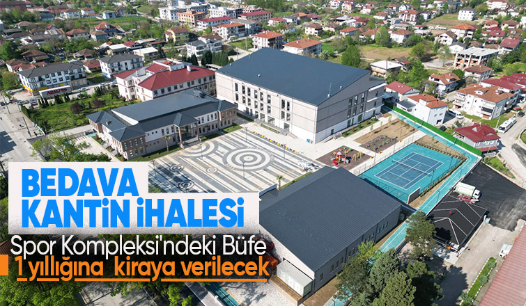 Recep Tayyip Erdoğan Spor Kompleksi'ndeki büfe kiraya verilecek