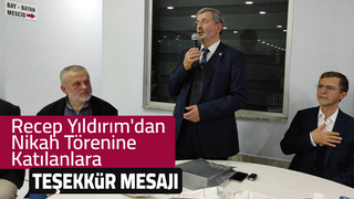 Recep Yıldırım'dan teşekkür mesajı