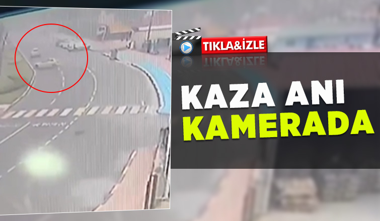 Refüje çarpıp böyle devrildi