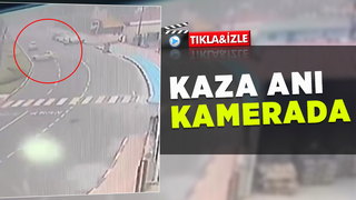 Refüje çarpıp böyle devrildi