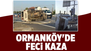 Refüje ve aydınlatma direğine çarptı: 1 ağır yaralı