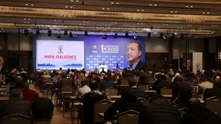 Reisi ara sloganları üzerine aranan Cumhurbaşkanı Erdoğan partililere seslendi