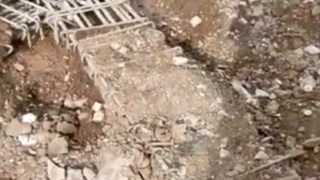 Resmen cinayet inşaatın kirişlerini toprakla doldurdular