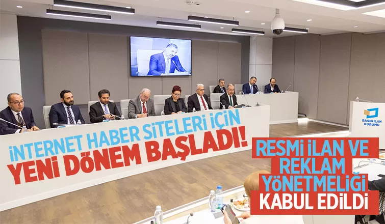 Resmi İlan ve Reklam Yönetmeliği kabul edildi