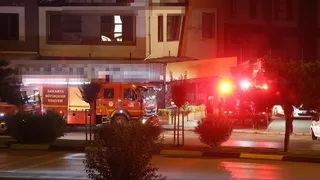 Restoranda yangın paniği