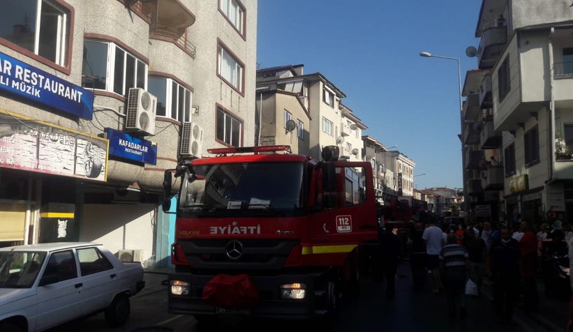 Restoranda yangın paniği