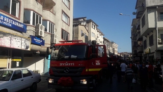 Restoranda yangın paniği