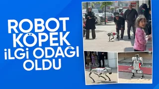 Robot Köpek Akyazılılarla Buluştu