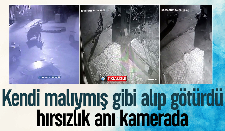 Römorku böyle çaldı