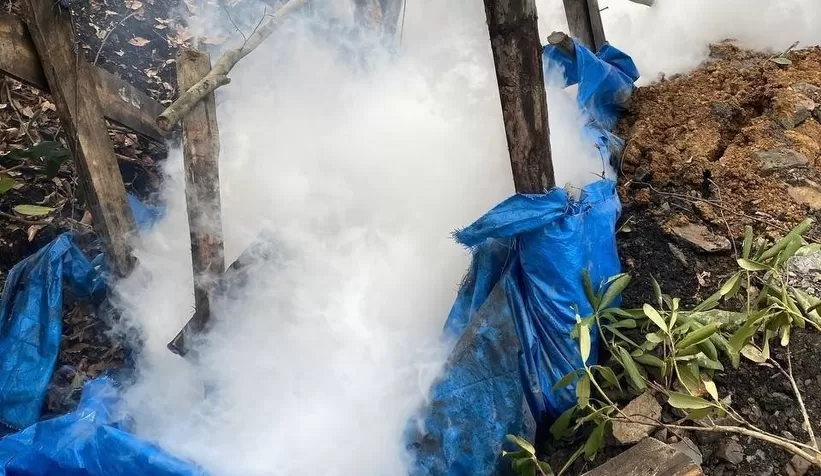 Ruhsatsız 4 maden ocağı daha imha edildi