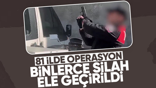Ruhsatsız silah taşıyanlara operasyon