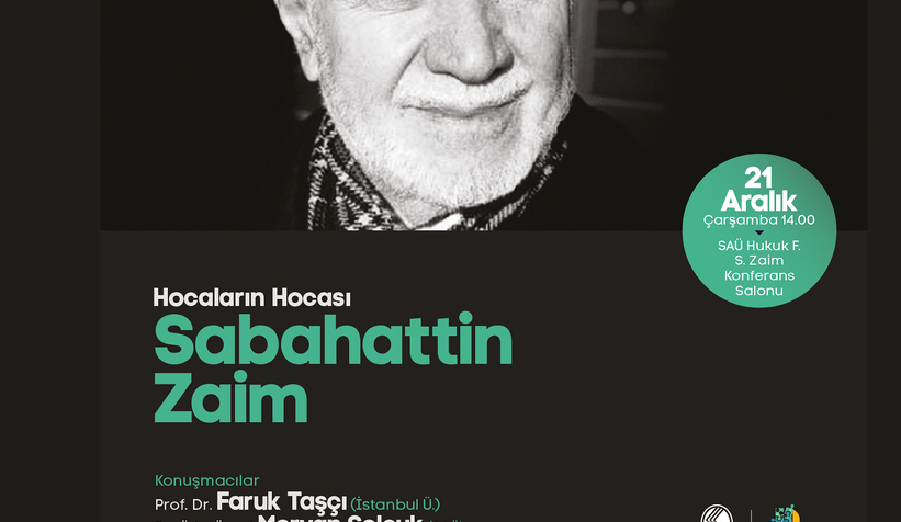  Sabahattin Zaim panelde konuşulacak