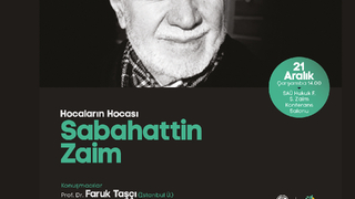  Sabahattin Zaim panelde konuşulacak