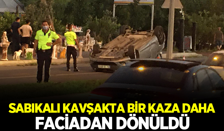 Sabıkalı kavşakta bir kazada daha
