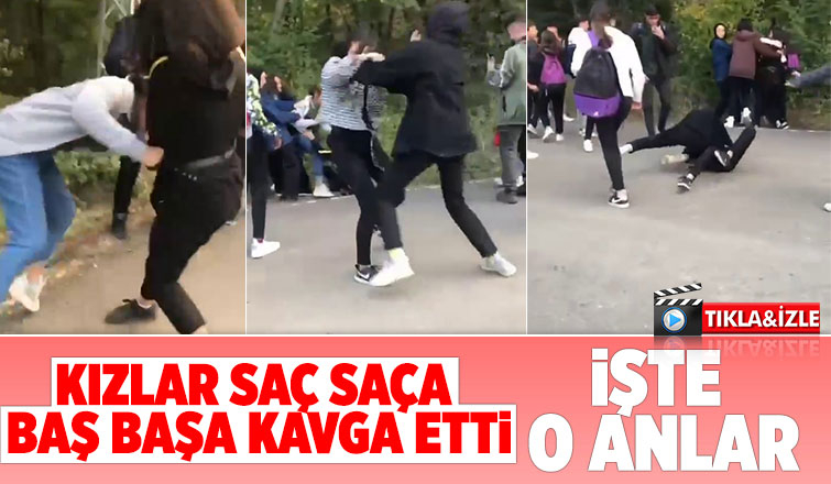 Saç saça kız kavgası
