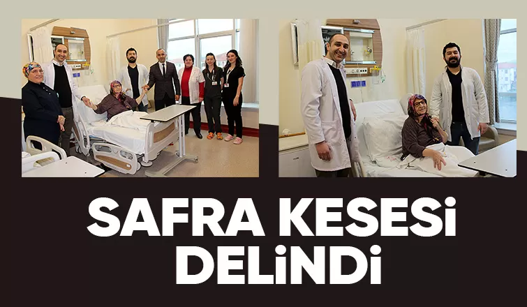 Safra kesesi delinen hasta şifa buldu