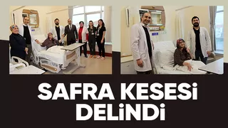 Safra kesesi delinen hasta şifa buldu
