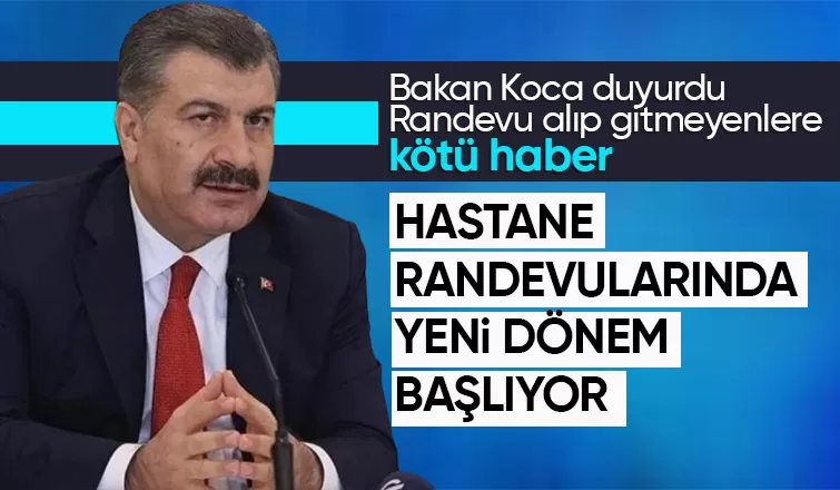 Sağlık Bakanı kararlı Hastanelerdeki randevu sorununu çözecek