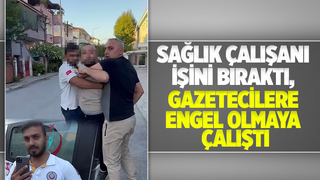 Sağlık çalışanıyım dedi, basın mensuplarını ölümle tehdit etti