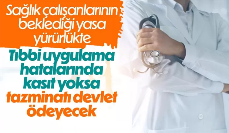 Sağlık çalışanlarının beklediği malpraktis yasası yürürlükte