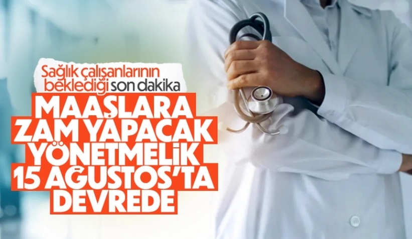Sağlıkçılara ilişkin yönetmelik 15 Ağustos'ta devrede