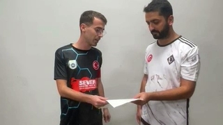 Sağlıkçıların turnuvasında örnek davranış