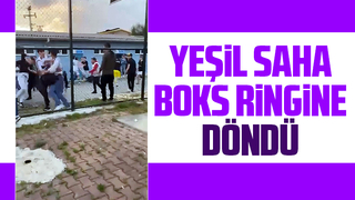 Saha karıştı, futbolcular birbirine girdi