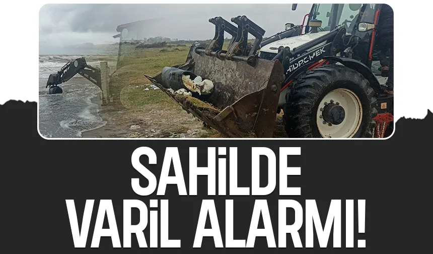 Sahilde gizemli varil alarmı