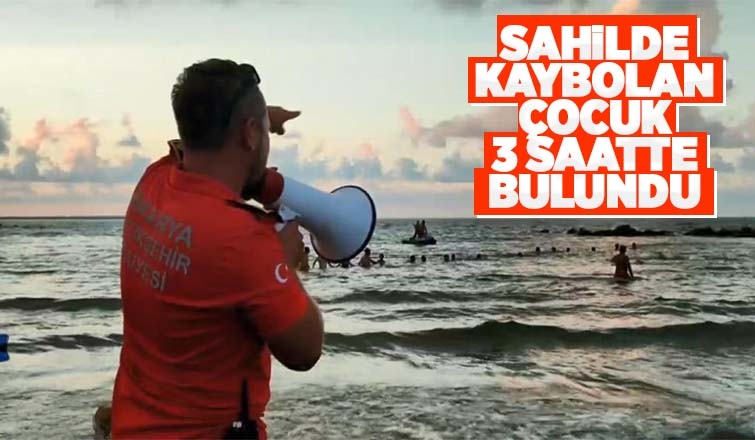 Sahilde kayboldu