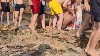 Sahiller ringe döndü, yumruk ve tekmeler havada uçuştu