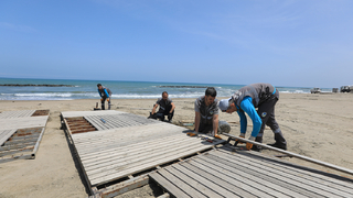 Sahiller yaz ahazırlanıyor