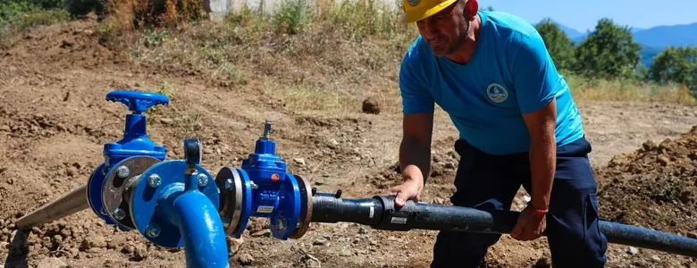 Şahinkaya’da bulunan doğal kaynak suyu 5 mahalleye hizmet verecek