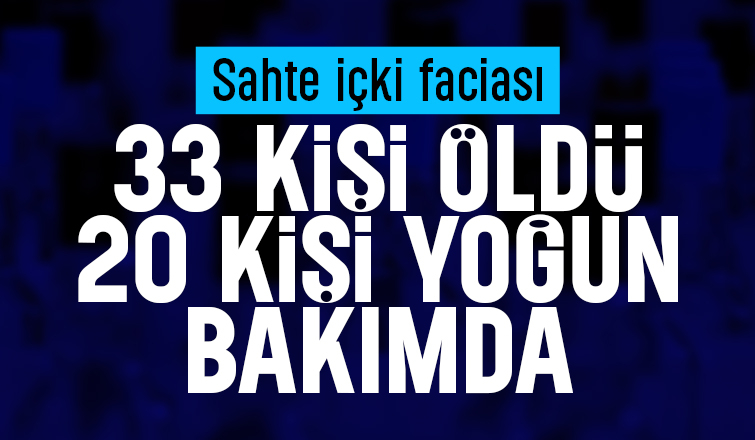 Sahte içki faciası 33 kişi öldü