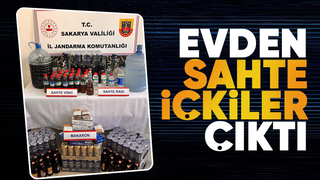 Sahte içkilerle yakalandı