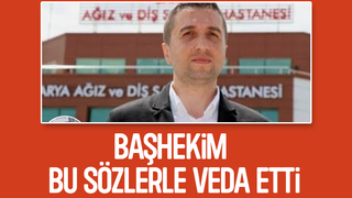 Sakarya Ağız ve Diş Sağlığı Hastanesi Başhekimi'nden veda