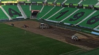 Sakarya Atatürk Stadyumu'nun çimleri yenileniyor