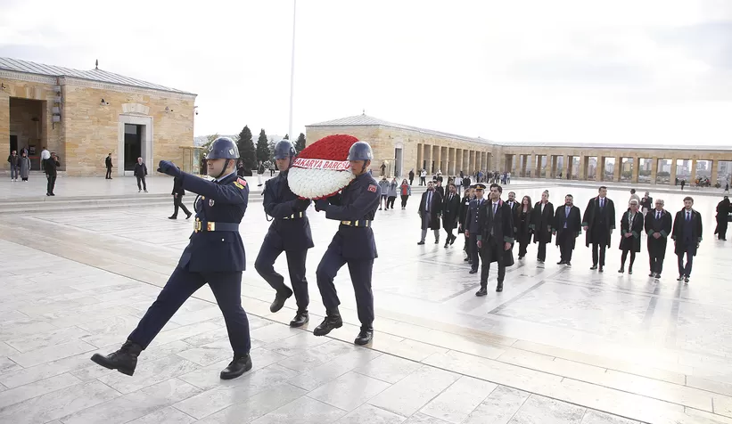 Sakarya Barosu'nun yeni yönetiminden TBB ve Anıtkabir ziyareti