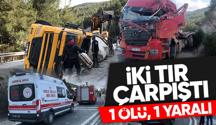 Sakarya-Bilecik yolunda tırlar çarpıştı: 1 ölü, 1 yaralı