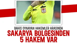 Sakarya Bölgesi'nden 5 Hakem bahis listesinde