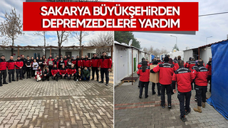 Sakarya Büyükşehirden depremzedelere yardım