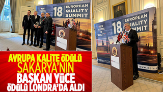 Sakarya Büyükşehire Avrupa Kalite Ödülü