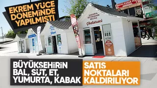 Sakarya Büyükşehirin bal, süt, kabak, çikolata satış yerleri kaldırılıyor