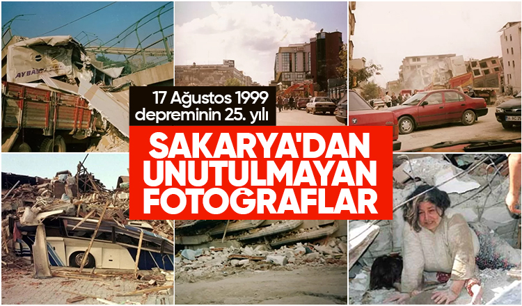 Sakarya'da 1999 Depremi'nin yol açtığı yıkımdan fotoğraflar