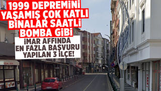 Sakarya'da 1999 depremini yaşamış çok katlı binalar saatli bomba gibi