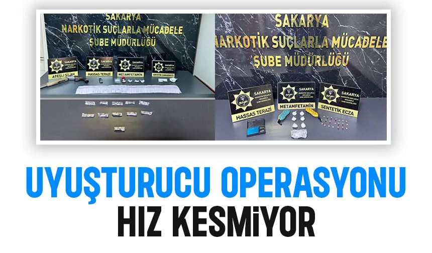 Sakarya'da 2 ilçede uyuşturucu baskını