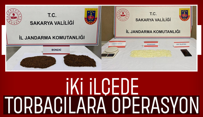 Sakarya'da 2 ilçede uyuşturucu operasyonu