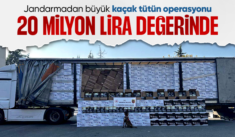 Sakarya'da 20 milyon liralık kaçakçılık operasyonu