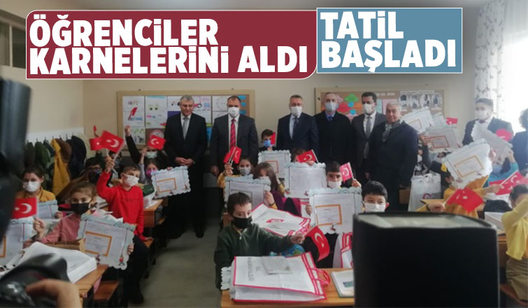 Sakarya'da 200 bine yakın öğrenci karne aldı